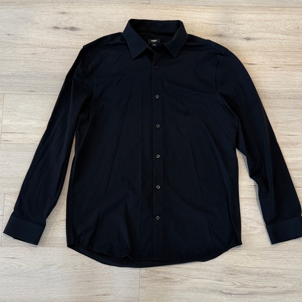 Express Men's Classic Black Dress Shirt